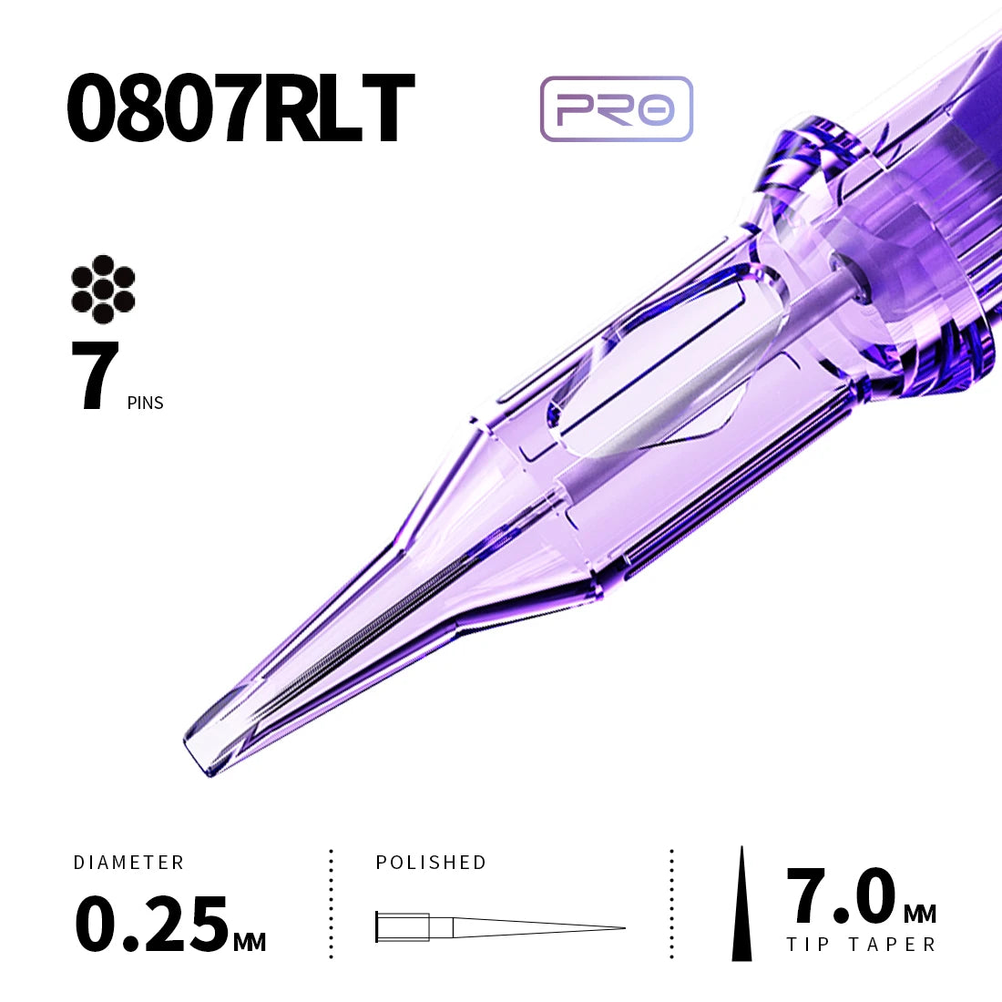 Mast Pro Tattoo Cartridge Needles RL 20 Pcs Disposable Permanent Makeup or Body Art Needles 0.18/0.25/0.30/0.35 Tattoo Supplies