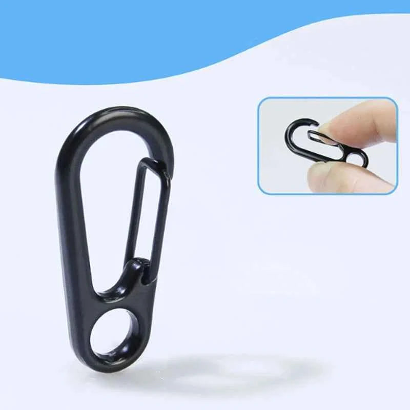 5/10pcs Lobster Clasp Buckle Keychain Carabiners Outdoor Camping Buckles Alloy Spring Snap Hooks Keychains Tool Clips