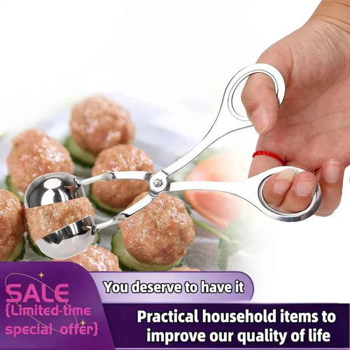 1Pcs DIY Kitchen Helper Stainless Steel Rice Meat Dumplings Ware Fish Ball Shrimp Ball Rice And Vegetable Roll Kitchen Gadget