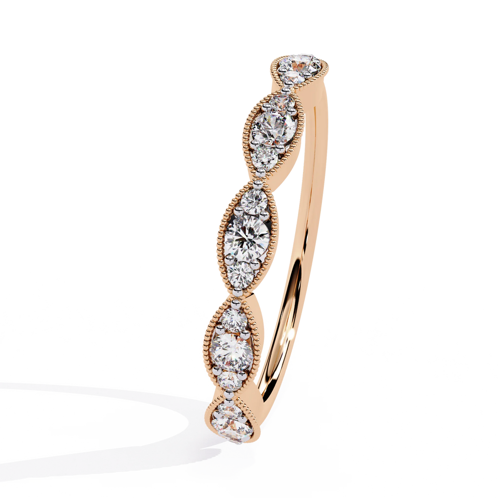Luxury Lab Grown Peace Design Brilliant Cut Diamond IGI Certified VS Clarity 10K Gold Loose Wedding Rings Women Men