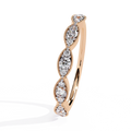 Luxury Lab Grown Peace Design Brilliant Cut Diamond IGI Certified VS Clarity 10K Gold Loose Wedding Rings Women Men