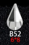 100PCS B41-80 Flat Bottom Special-Shaped Drill  Crystal Sleek Rhinestone 3D Manicure Nail Art Decoration Charms Jewelry