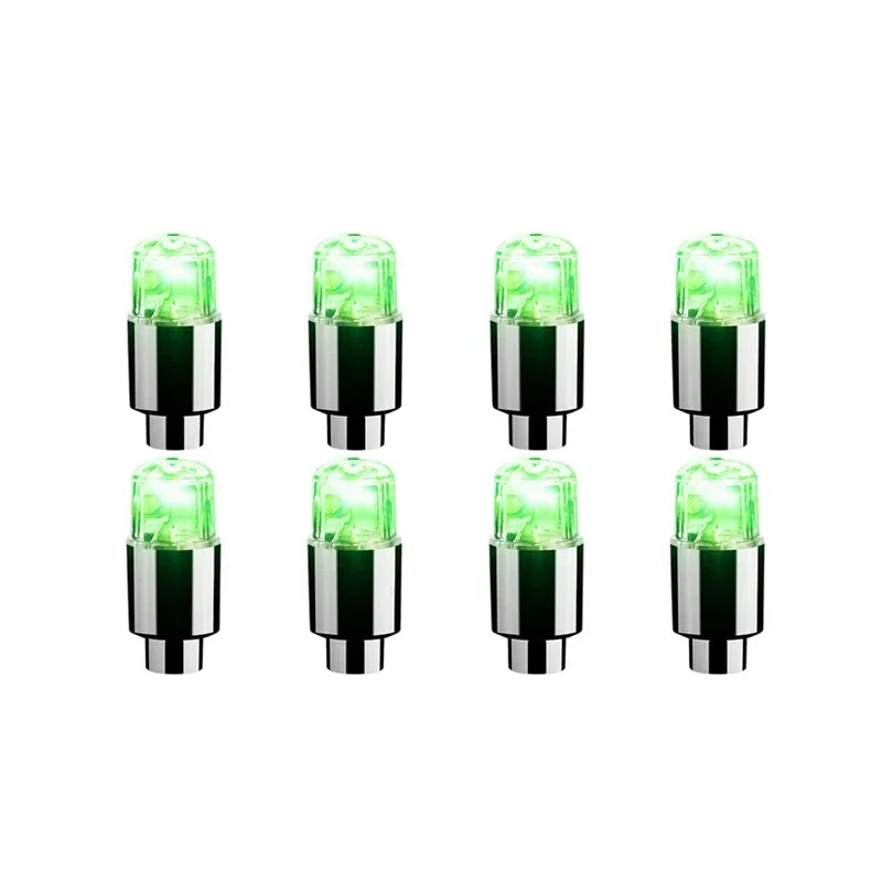 2/4/8Pcs Tire Valve Cap Lights Durable Tire Lights For Car Air Valve Caps With Lights For Motorcycles Bicycles Electric /*-