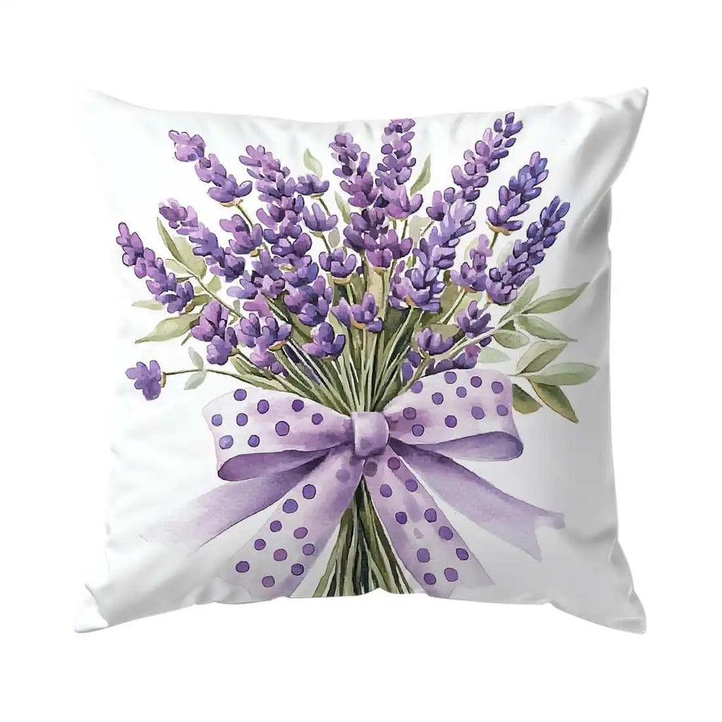 Home Decor Bedding Fantasy Lavender Bicycle Pattern Home Decor Pillowcase Living Room Sofa Polyester Cushion Cover