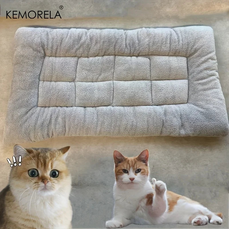 120*60cm Large Plush Dog Bed Sofa Thickened Super Soft Polyester Pet Mat Dog Crate Mat Bed For Small Medium Large Dog Bed