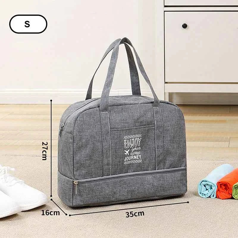 Fashion Folding Travel Bag Women Oxford Travel Weekend Overnight Bags Large Capacity Hand Luggage Tote Duffel Accessory Supplies