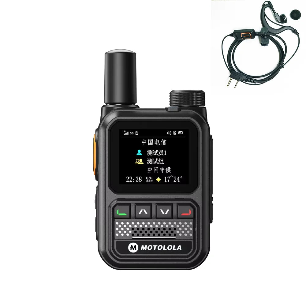 MOTOLOLA POC Radio Nationwide Intercom 5G GPS Dual SIM 5000KM Network Walkie Talkie Handheld Long Range Two Way Ham Radio