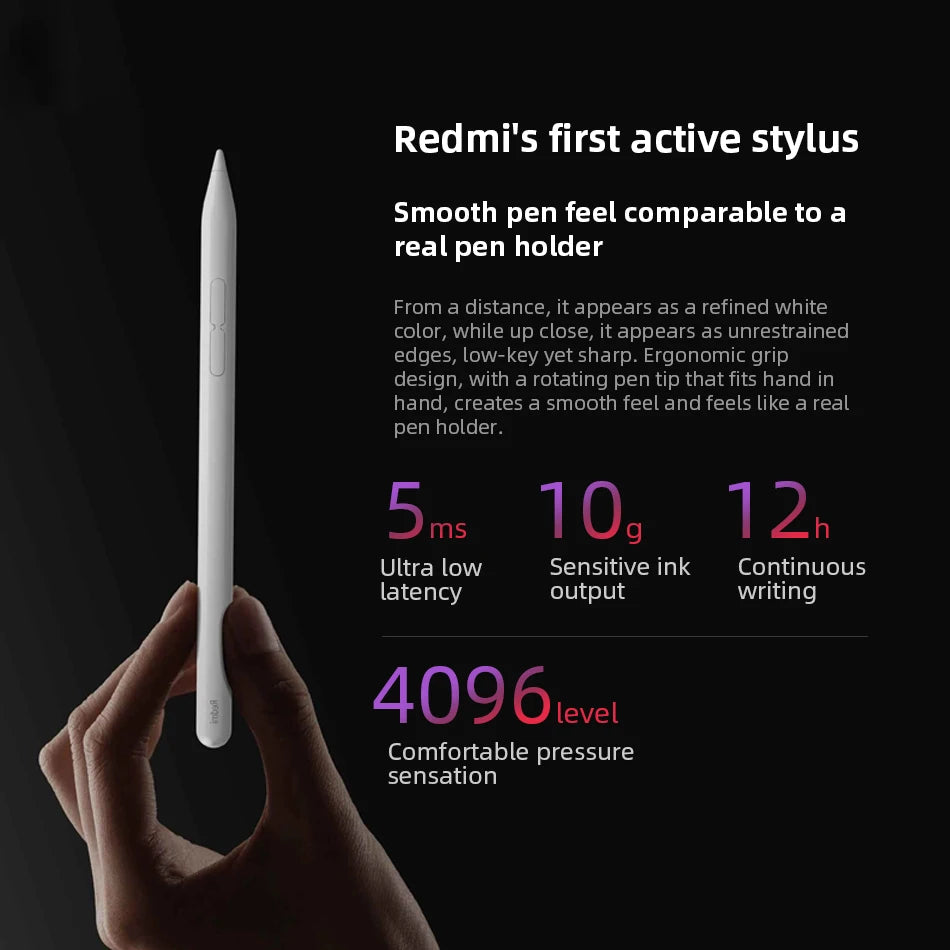 Redmi Smart Pen Xiaomi Redmi Stylus Pen For Redmi Pad Pro Tablet 5ms Low Latency 240Hz Drawing Writing Redmi Pad Pro Pen