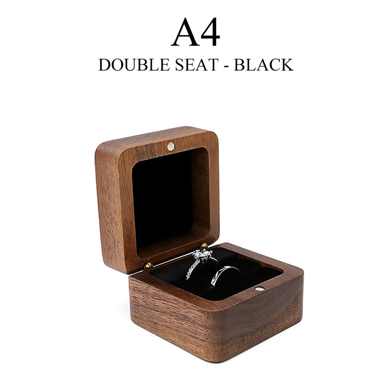 Wood Jewelry Box Wedding Ring Box Earring Rings Box Jewelry Organizer Box Luxury Jewelry Gift Packaging Box Bracelet Package