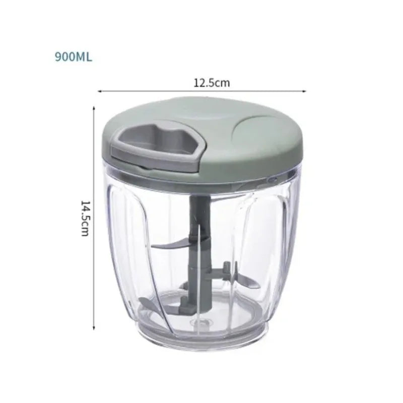 900/500ML Garlic Chopper Manual Garlic Press Food Vegetables Cutter Meat Grinders Kitchen Gadgets Hand Mincer Garlic Masher