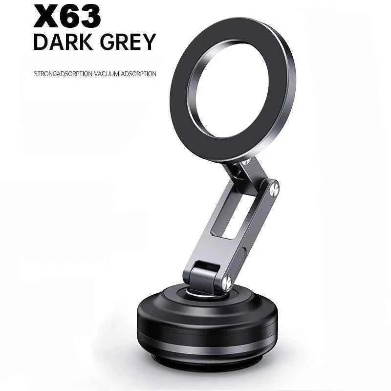 New X93 Magnetic Car Phone Holder 360 degree Rotation Vacuum Adsorption Strong Suction Holder for Mobile Phone Car Bracket