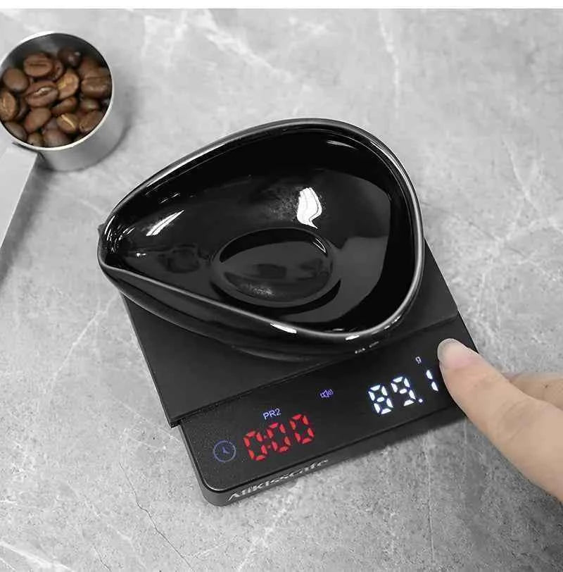 AliKisscafe Espresso Digital Scale With Timer Usb 3kg Electronic Precision Portable Barista Tool Kitchen Home Coffee Accessories