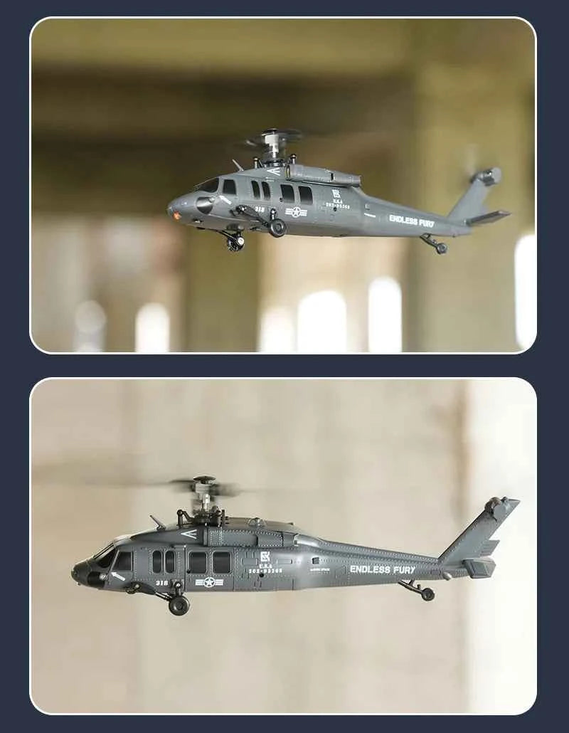 JJRC U9901 RC Helicopter 6CH Brushless Inverted Flight Stunt Remote-Control Helicopter with 6axis Gyro Airplane Model Toy Gift