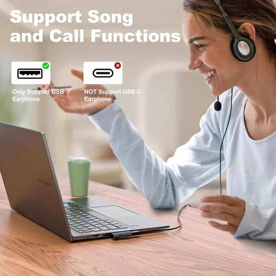 USB C Headphone and Charger Adapter 1 in 2 out Type C Audio Adapter with PD100W Fast Charging USB C Splitter for Iphone 15/16
