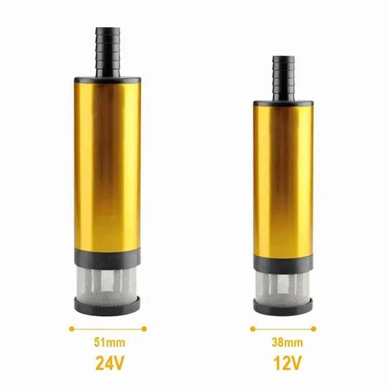 51MM 38MM Car Electric Oil Pump 12V 24V For Pumping Diesel Oil Water Submersible Aluminum Alloy Shell Fuel Transfer Pump