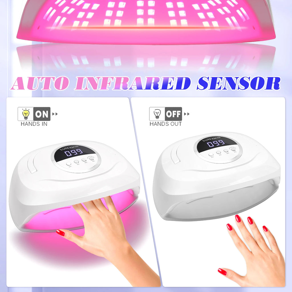 380W UV LED Nail Drying Lamp Professional UV Nail Lamp for Fast Curing Gel 84LEDS Gel Polish Drying Lamp With Lntelligent Sensor