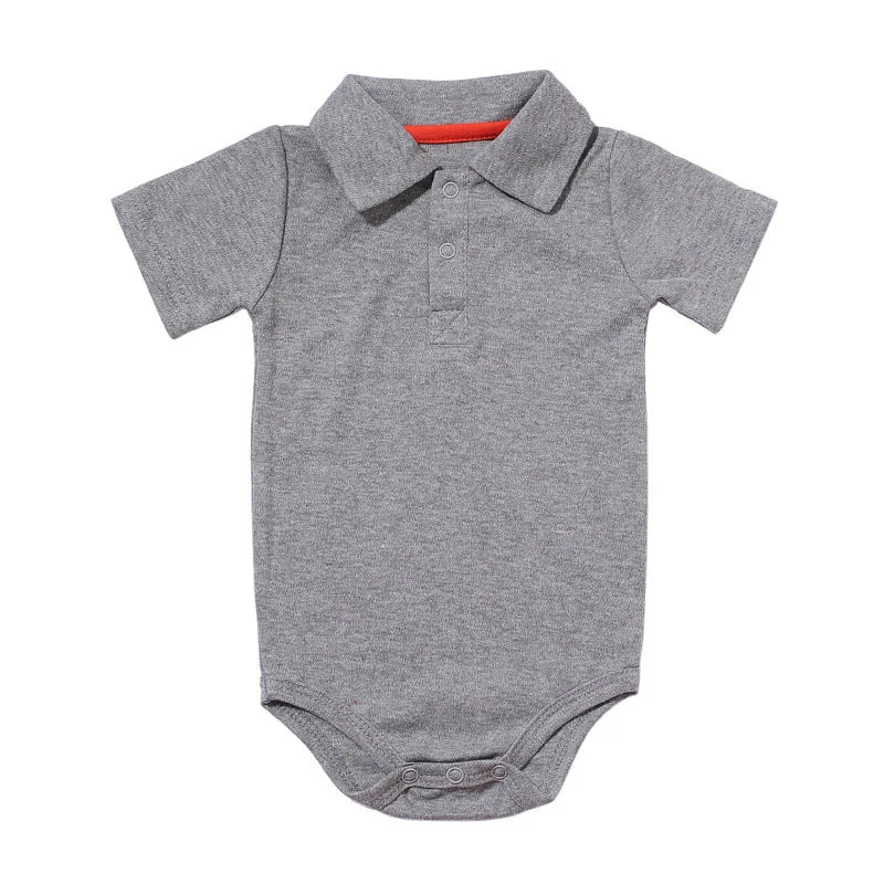 Bodysuit & One Pieces Baby Clothes Summer Short-sleeved Polo Baby Jumpsuit Crawling Clothes Baby Clothes Romper Newborn Clothes