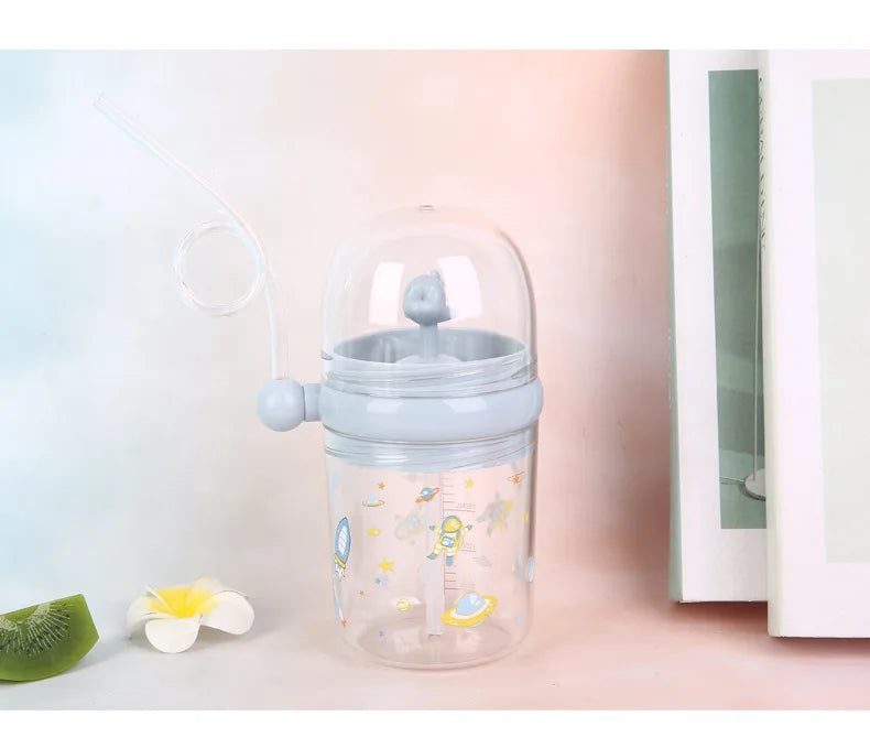 Water Bottles Children Whale Squirting Cup Dolphin Goldfish Prevent Falling Bottle Drinkware Kitchen Dining Bar Home