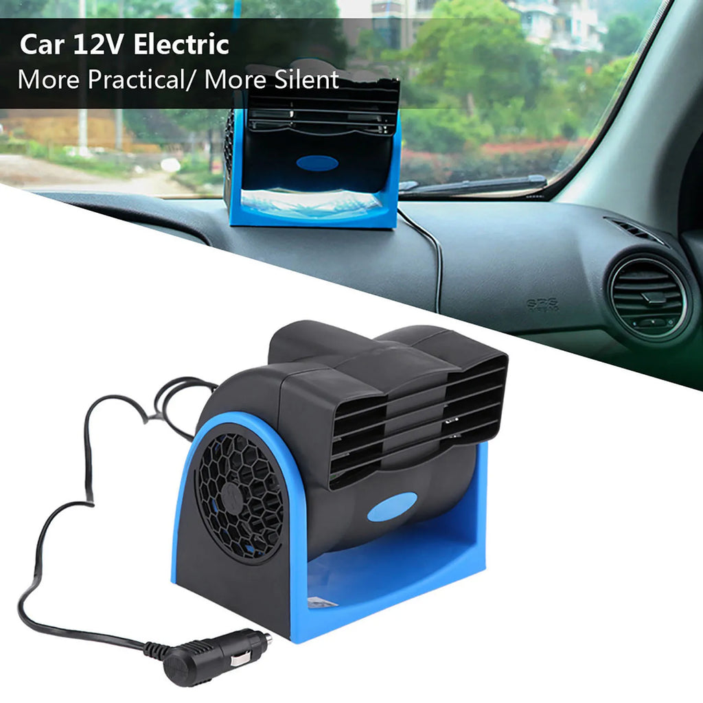 Auto Car Vehicle 12V Electric Fan Mini Adjustable Speed Silent Air Fan Car Air Fan Car Fan Electric Fan Car Silent Air Fan