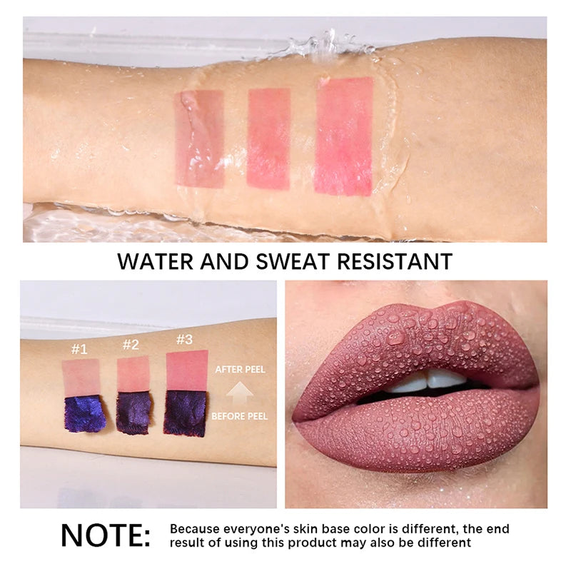 Peel-Off Lip Stain Gloss Natural Matte Waterproof Tint