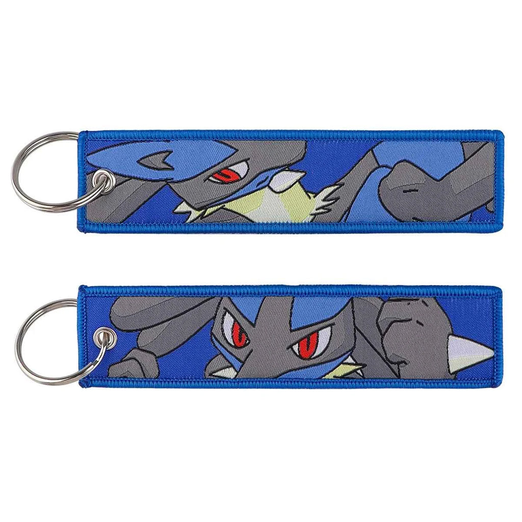 Anime Cute Animal Jet Tag Embroidery Keys Tag Women Keyring Cartoon Car Keys Fashion Jewelry Accessories Kids Gifts 1PCS