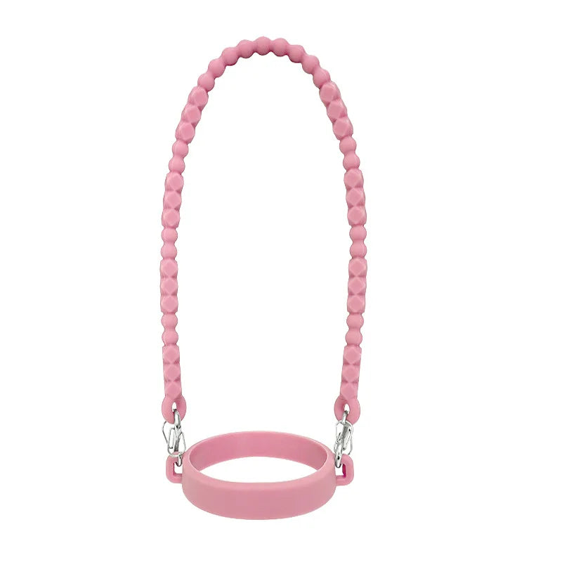 Water Bottle Handle - Soft Silicone Holder, Sling, Lanyard Fits Most 8-40oz Bottles