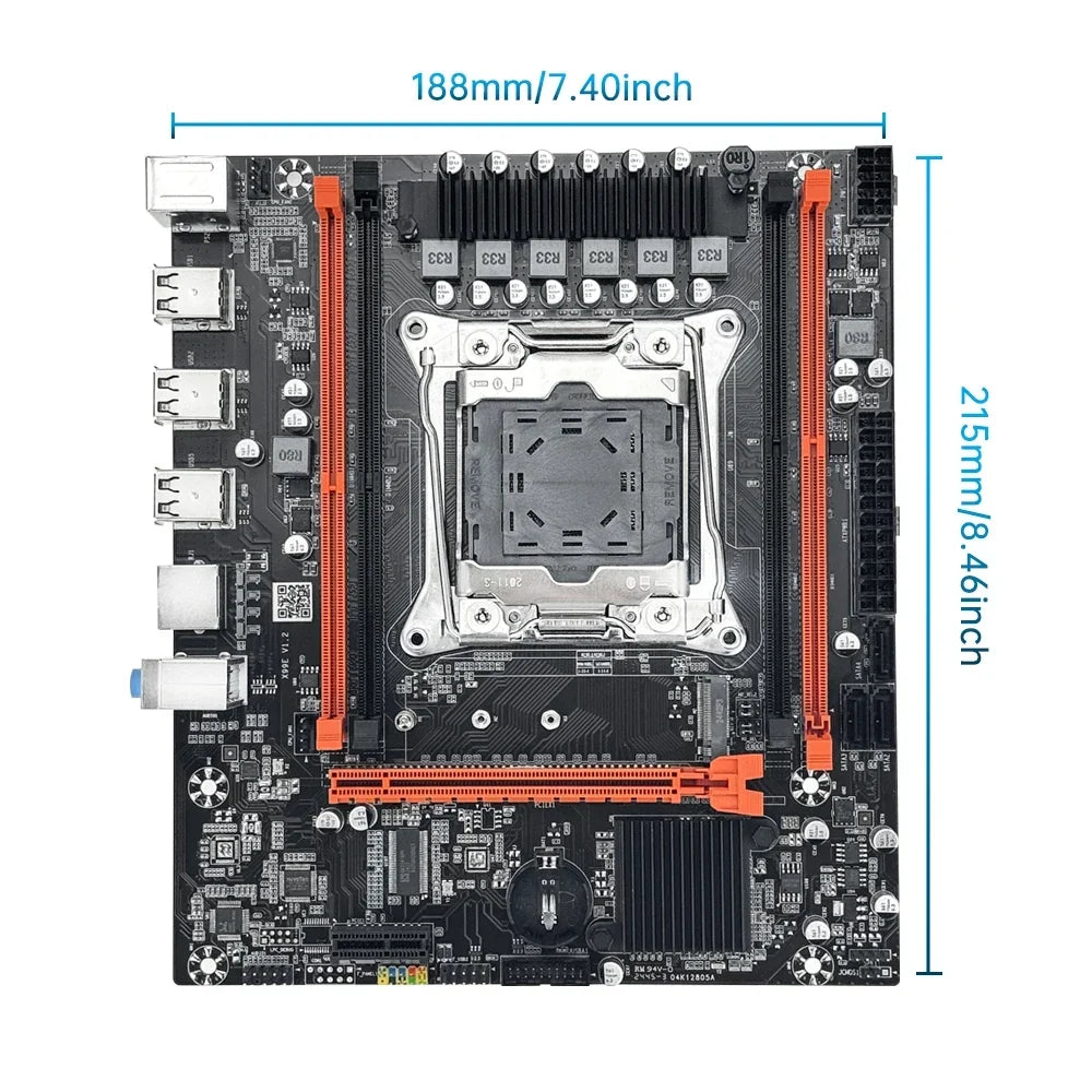 SOYO X99 Motherboard Set Kit With Intel LGA2011-3 Xeon E5 2680 V4 and DDR4 16GB (2*8GB) 2133MHz Dual Channel RAM M.2 NVME