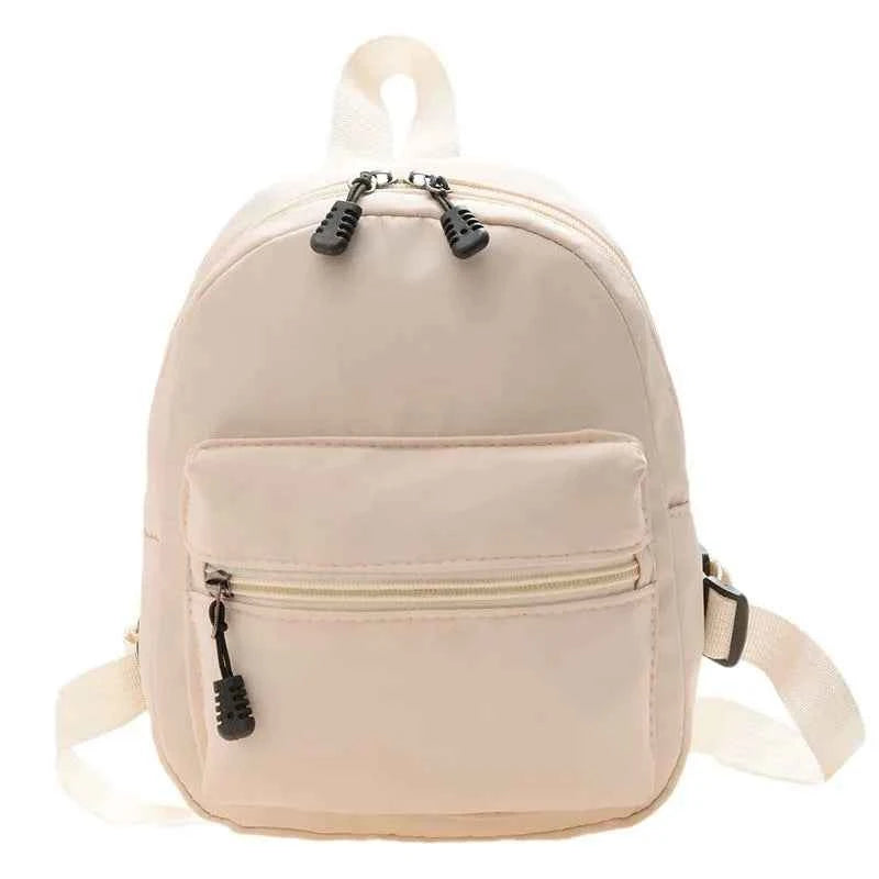 Mini Womens Backpacks Trend Nylon Female Bag Small School Bags White Rucksack For Teen Girls Fashion Casual Backpack