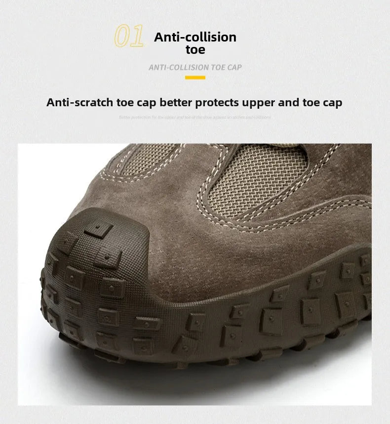 Anti Smash working shoes with steel toe Anti Puncture industrial Safety Shoes men Anti Scalding safety boots for electrician