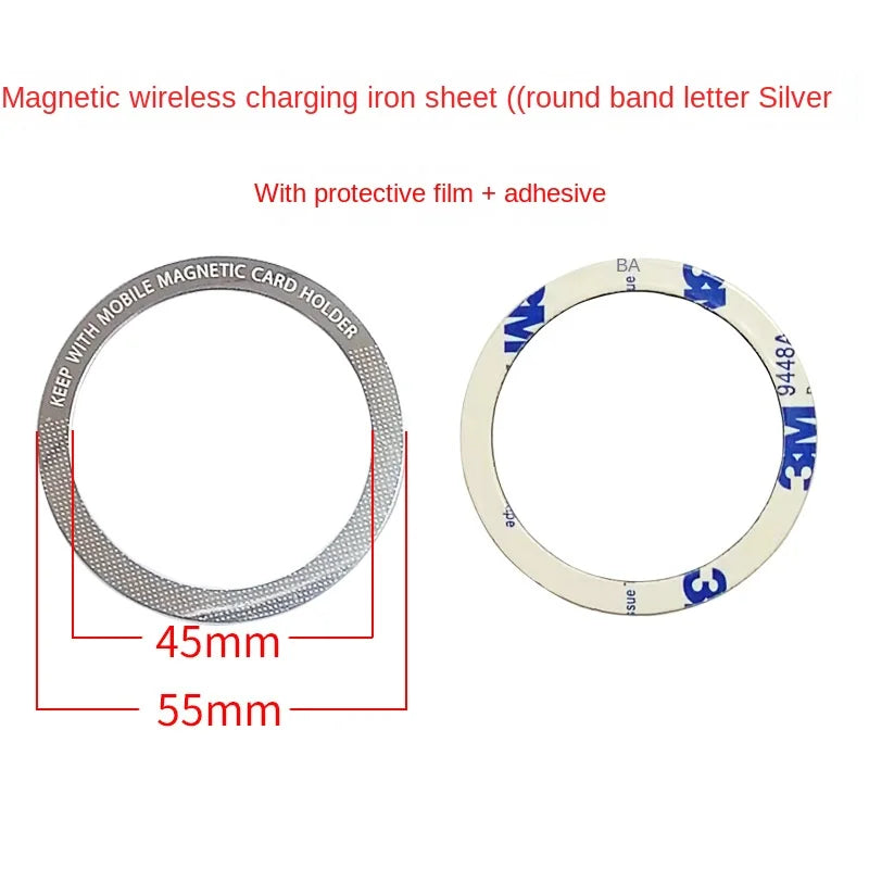 Magnetic Metal Plate For Car Phone Holder Universal Iron Sheet Disk Sticker Mount Mobile Phone Magnet Stand For IPhone