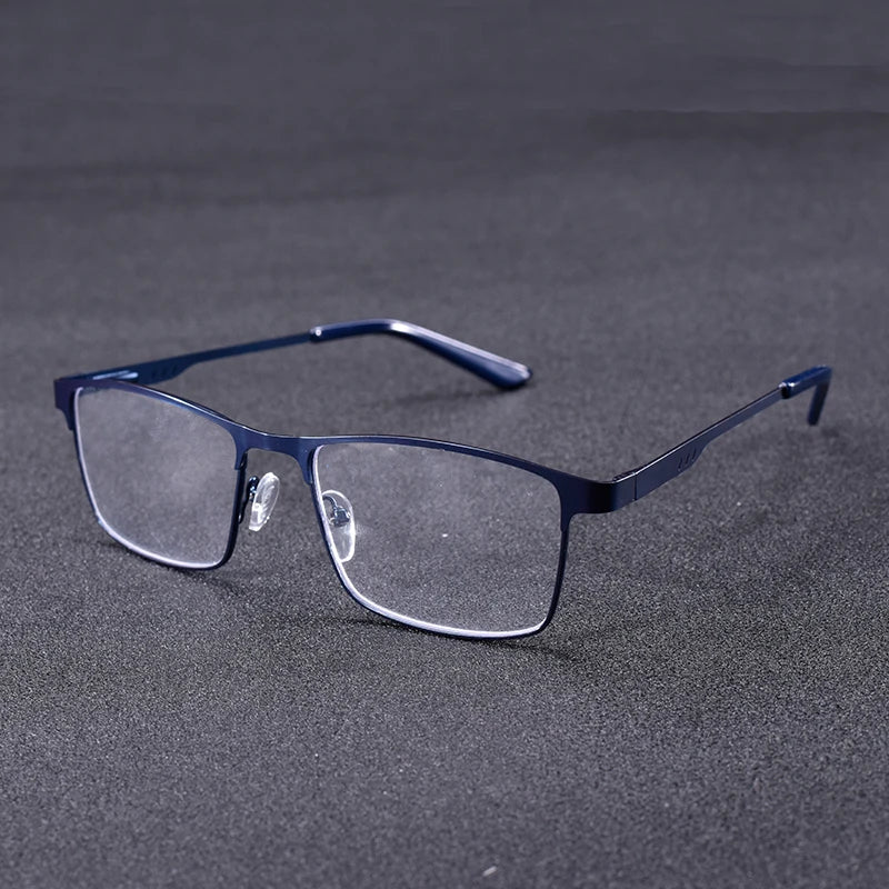 High Quality Stainless steel Reading Glasses Men Women Fashion Presbyopic Eyeglasses Business Hyperopia Anti Blue Light Eyewear1