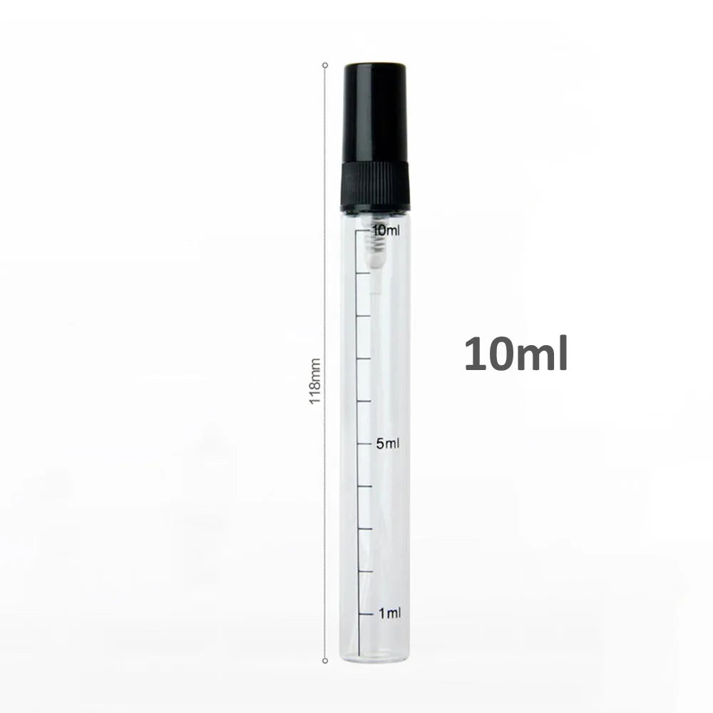 Scale-10ml Color Mini Glass Perfume Refillable Bottle – Travel Spray Tube