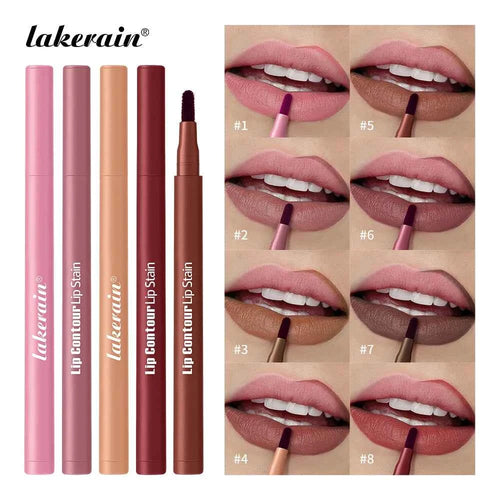 2-in-1 Lip Contour Stain Pen – Long-Lasting & Waterproof