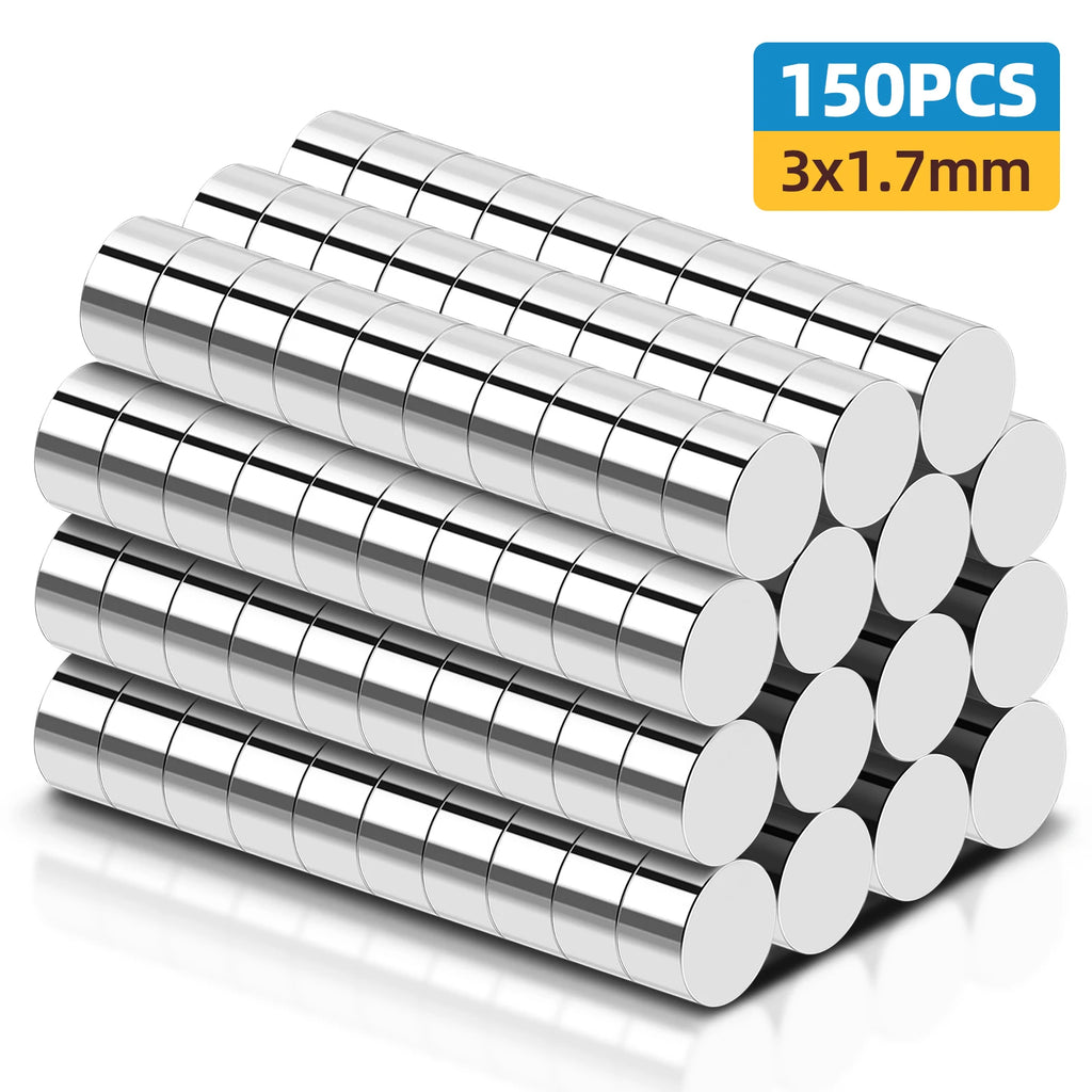Small Magnets, Refrigerator Magnets of Different Sizes, 3x1 3x2 2x1 3x3 4x2 5x2 6x2mm Mini Magnets for Fridge, Kitchen, Office