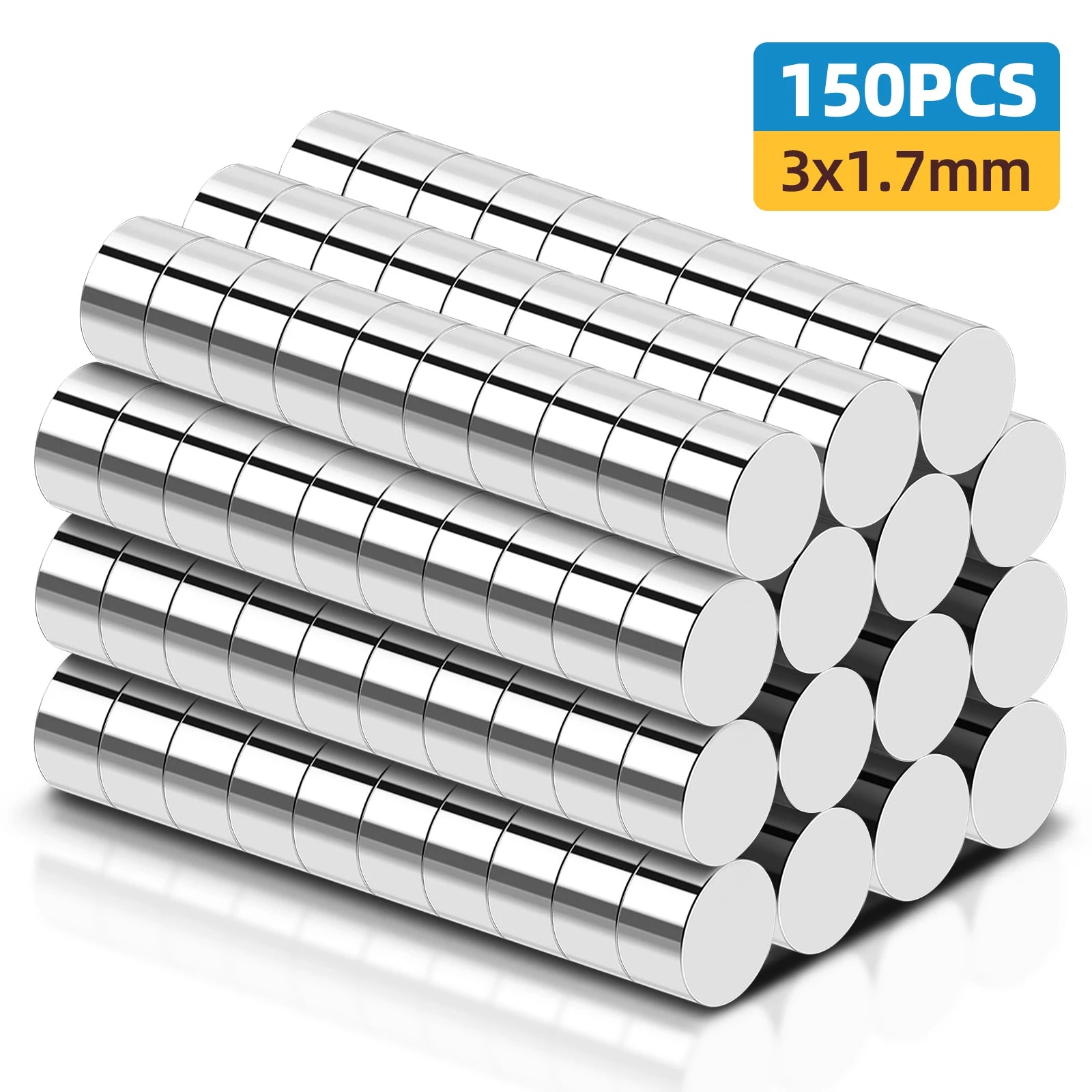 Small Magnets, Refrigerator Magnets of Different Sizes, 3x1 3x2 2x1 3x3 4x2 5x2 6x2mm Mini Magnets for Fridge, Kitchen, Office