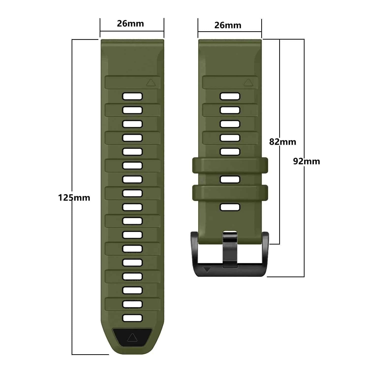 QuickFit 22mm 26mm Fenix8 Watch Band For Garmin Fenix E 8 47mm 51mm 7 7X 6 6X/Epix Pro/Enduro 3 Two-Tone Silicone Strap Bracelet