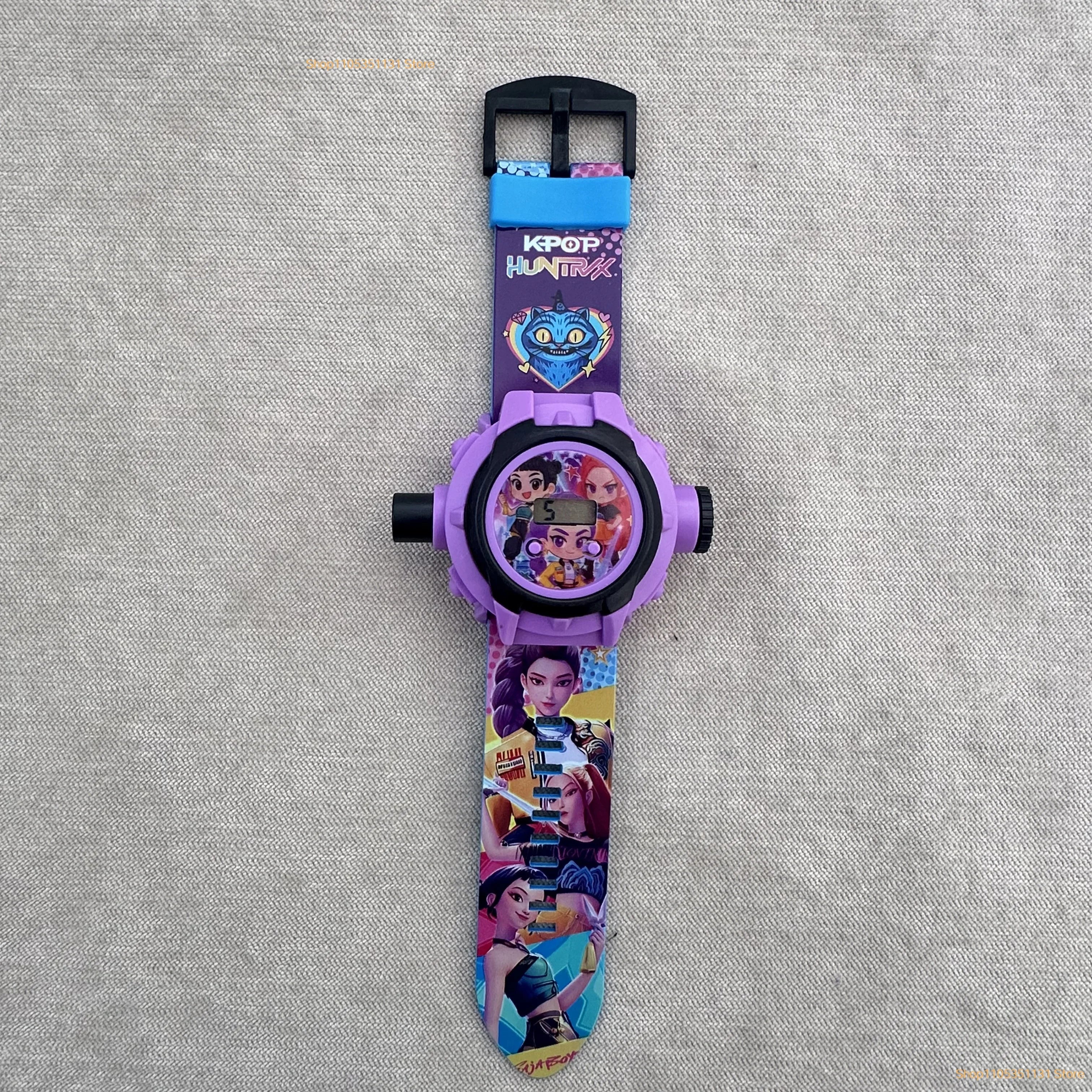 Kids Projection Watch 24 Images Cartoon Digital Electronic Wristwatch Multifunctional Toy Watch for Fans Birthday Party Favors