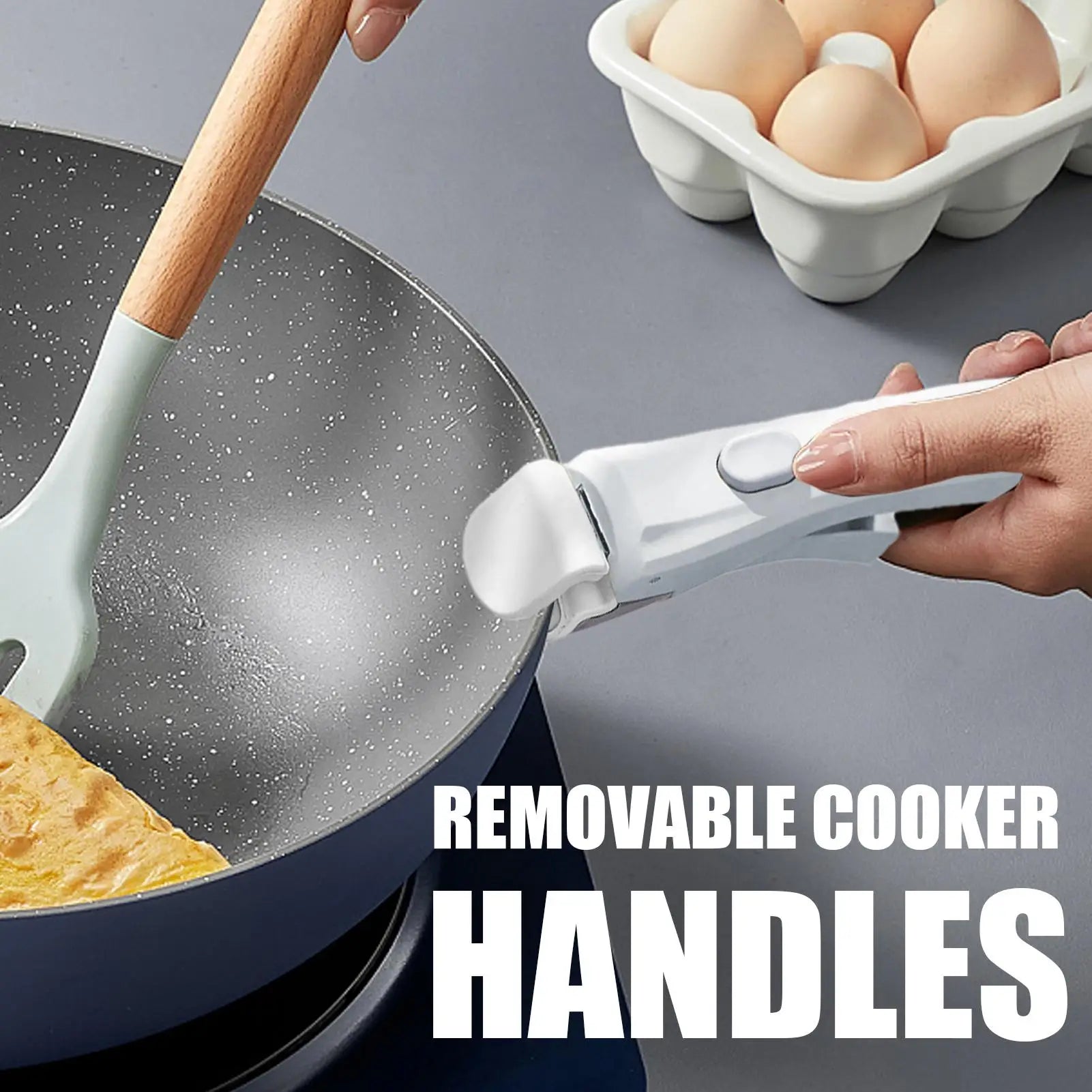 Removable Handle, Handle for Detachable Removable Cookware,Universal Pot Handle,Suitable for All Cookware Camping accessories