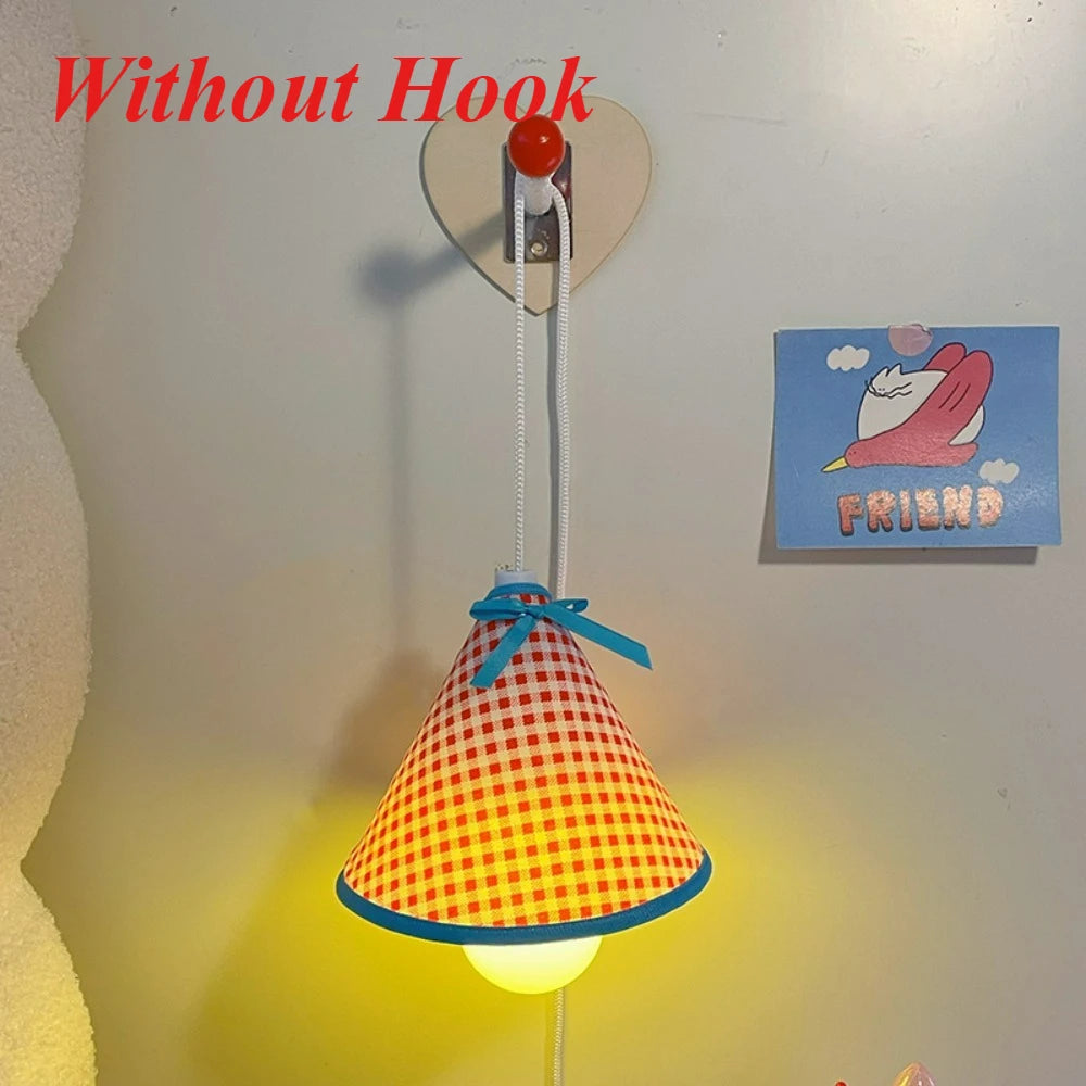 Wall-Mounted Night Light Hanging Bedside Lamp&Desk Light Essential Dorm Accessory for College Students' Upper Bunk Bed&Bedroom