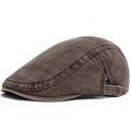 Spring Summer Vintage Cotton Beret Men Women Fashion Flat Visor Cap Casual Berets Retro Newsboy Hat Unisex Adjustable Sun Hats