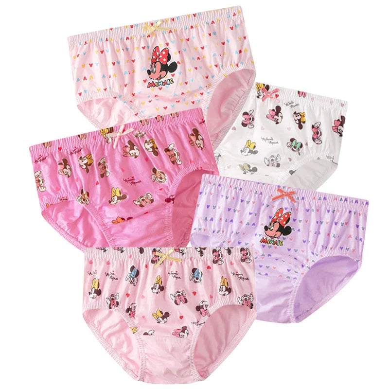 5 Pcs/Lot Children's Underpants For Girls Cute Cat HelloKitty Cartoon Girls Panties Cotton Baby Kids Underwear Breathable Briefs