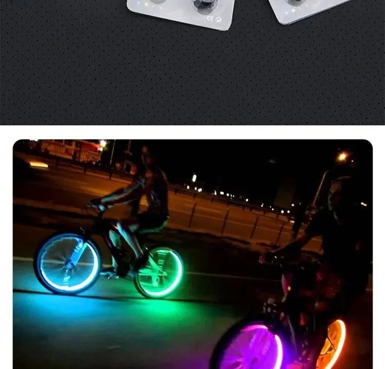 2/4/8Pcs Tire Valve Cap Lights Durable Tire Lights For Car Air Valve Caps With Lights For Motorcycles Bicycles Electric /*-