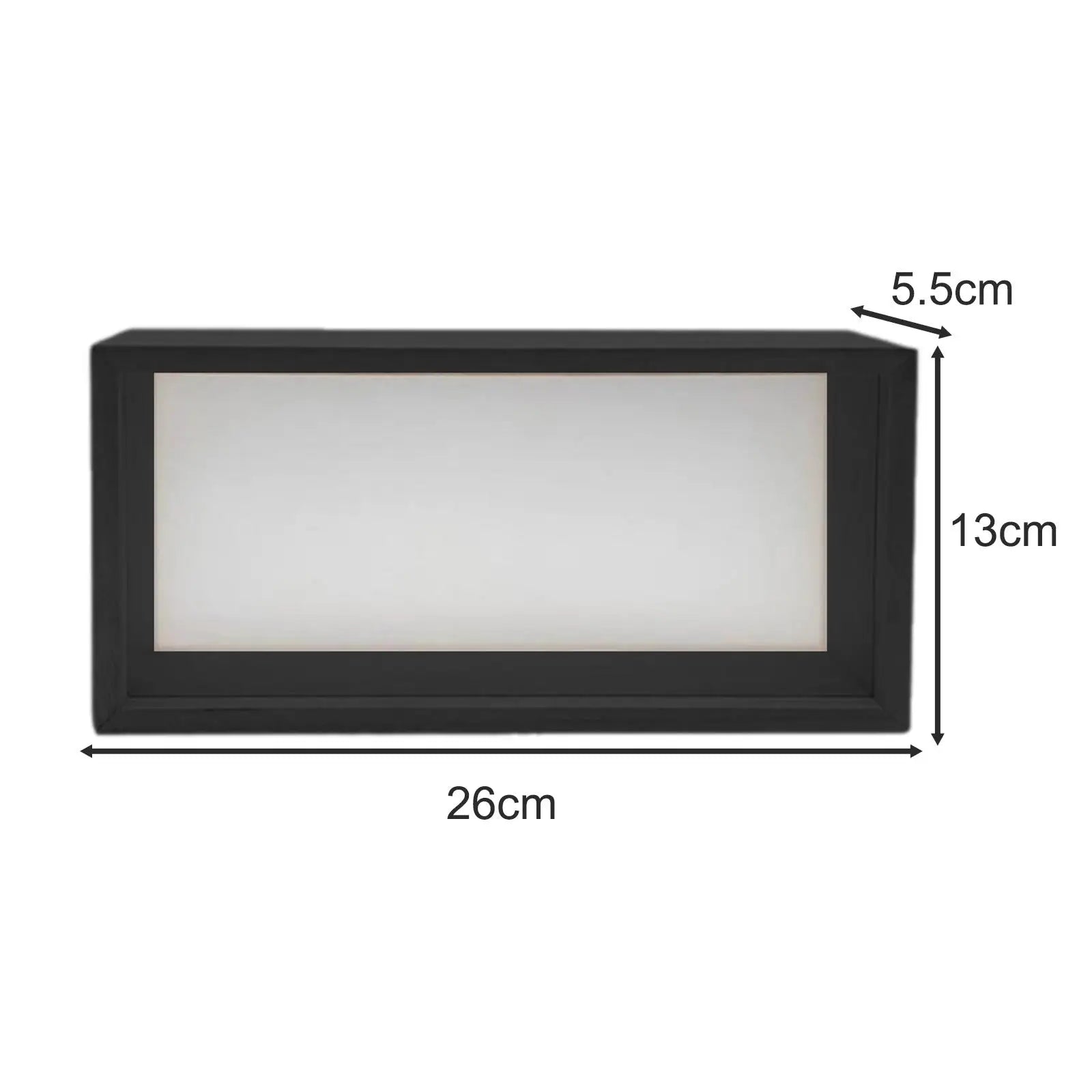 Decorative Floating Shadow Box Photo Frame Dried Flower Display Case Elegant Home Decor Wall Art