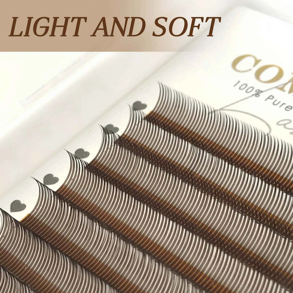 12Rows 5D Flora Fairy Eyelashes Extension Brown Black Premade Spikes Volume Fans Fairy Flora Mink False Lash DIY Makeup