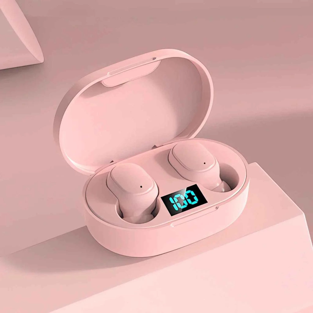 E6S Wireless Bluetooth Headphones with LED Display Deep Bass Stereo Ear Buds with Mic  Wireless Earbuds