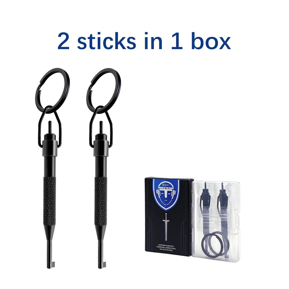 10/4/2Pcs Rotating Handcuff Key High Carbon Steel Alum Alloy w/Key Ring Fit Standard Police Cuffs