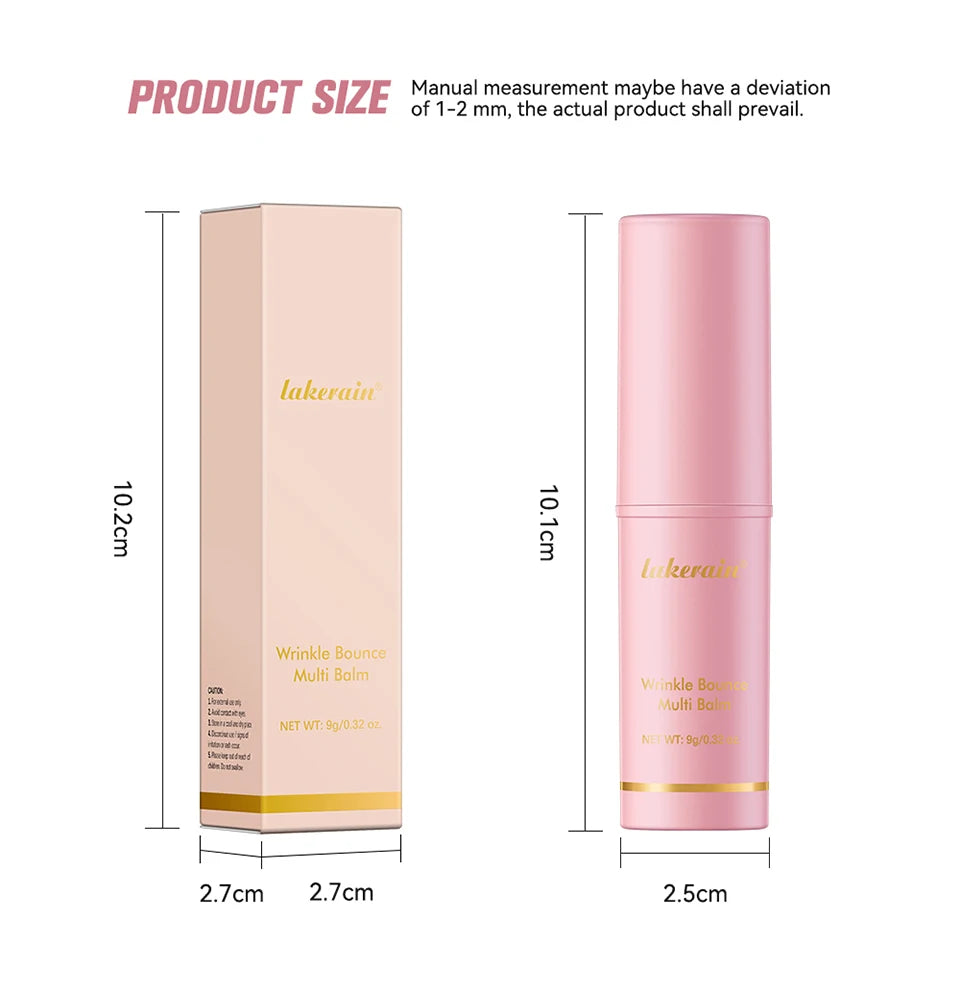 Pink Hydrating Stick Deep Hydrating Facial Skin Multi-functional Long-lasting Brightening Smooth Wrinkle Stick Skin Care Makeup