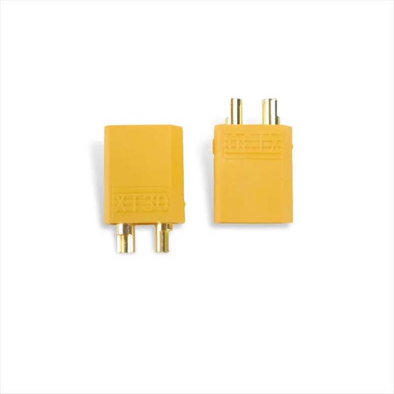 60pcs XT30 Male/Female Bullet Connector Pairs for RC Lipo Battery Motor 15A/30A 18AWG Yellow Plug for Quadcopter FPV Drone