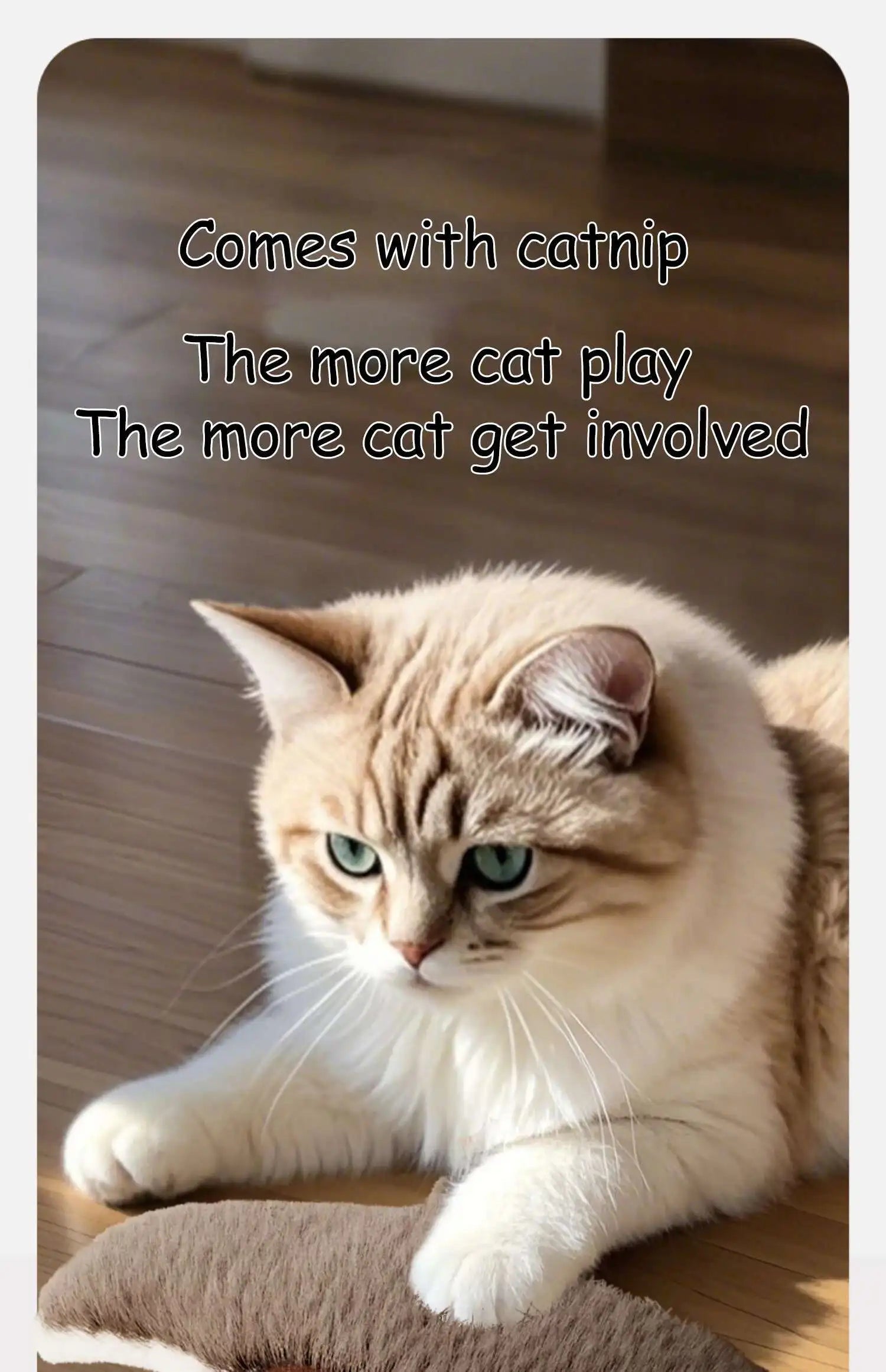 Flying Bird Cat Toy Interactive Cat Toys Rechargeable Chirping Flapping Bird(no Flying) Can Add Catnip Touch Activated Plush Toy
