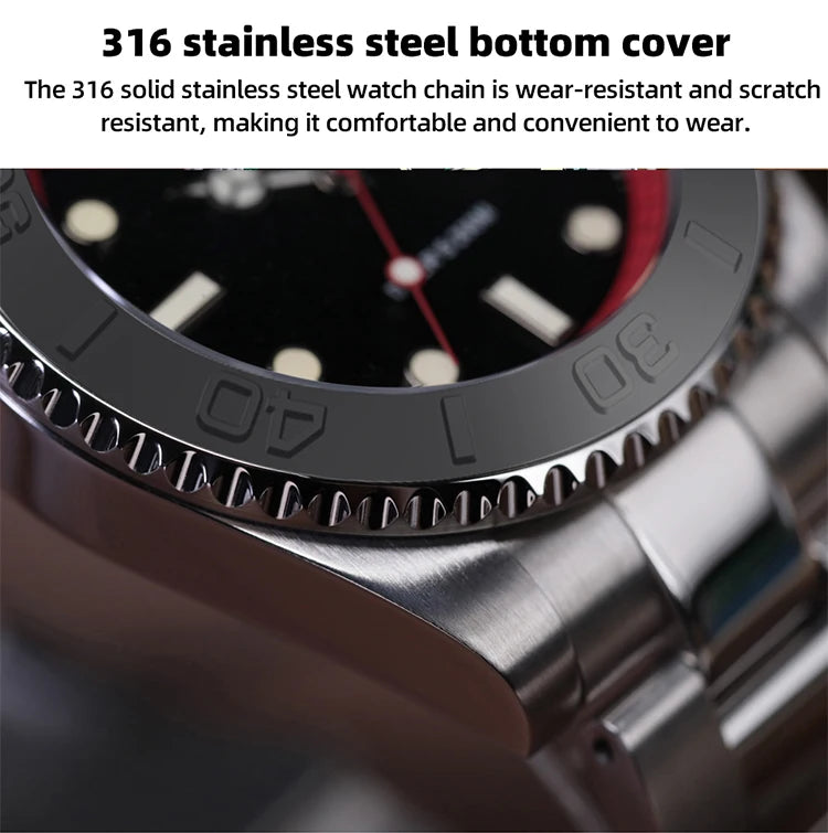 ADDIESDIVE Top Brand Mens Quartz Watches 41mm Stainless Steel Calendar Display Luxury Watch Luminous 200m Dive Casual Wristwatch